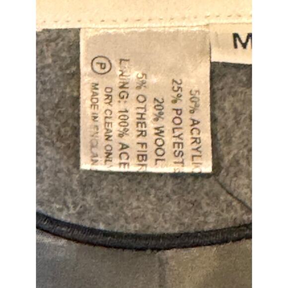 Helene Berman London Women’s Wool Blend Coat Size M Gray Double Breasted - Picture 8 of 11